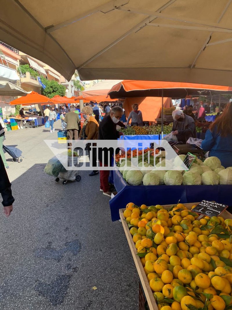 Συνωστισμός σε λαϊκή αγορά στην Ηλιούπολη/ Φωτογραφία: iefimerida