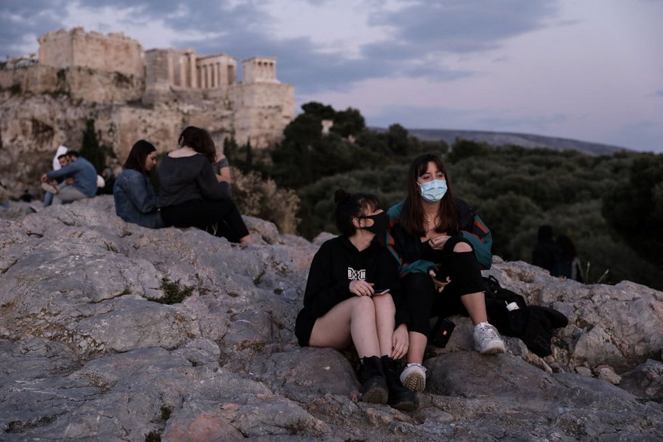 Εικόνα της Ακρόπολης κατά τη διάρκεια της καραντίνας / Φωτογραφία: Konstantinos Tsakalidis / SOOC