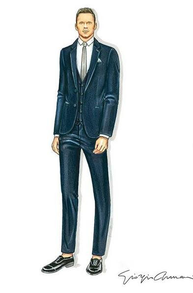Το σχέδιο του Giorgio Armani για το γαμπριάτικο κοστούμι του Κρις Πρατ
