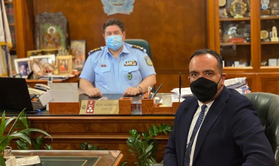 Ο δήμαρχος Μυκόνου, Κωνσταντίνος Κουκάς είχε την Τρίτη συνάντηση με τον Αρχηγό της Ελληνικής Αστυνομίας, Μιχάλη Καραμαλάκη