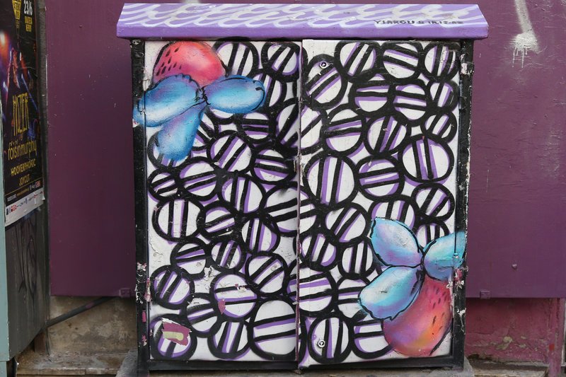 Καλλιτεχνική όψη πήραν κουτιά του ΟΤΕ στο κέντρο της Αθήνας