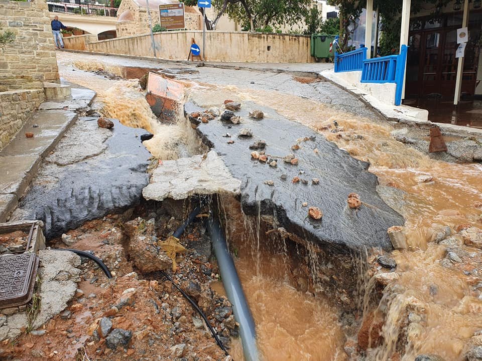 κακοκαιρία στην Κρήτη καταστροφές