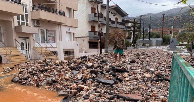 κακοκαιρία στην Κρήτη καταστροφές