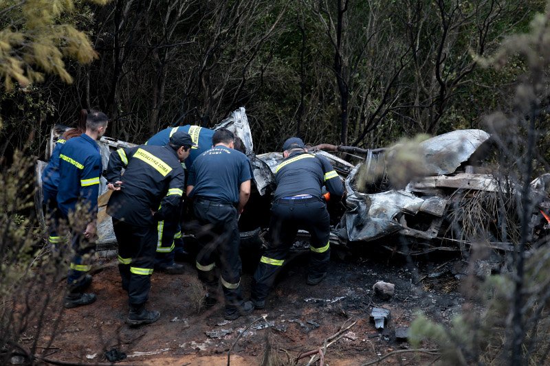 Απανθρακώθηκε ο οδηγός του αυτοκινήτου στο Κρυονέρι