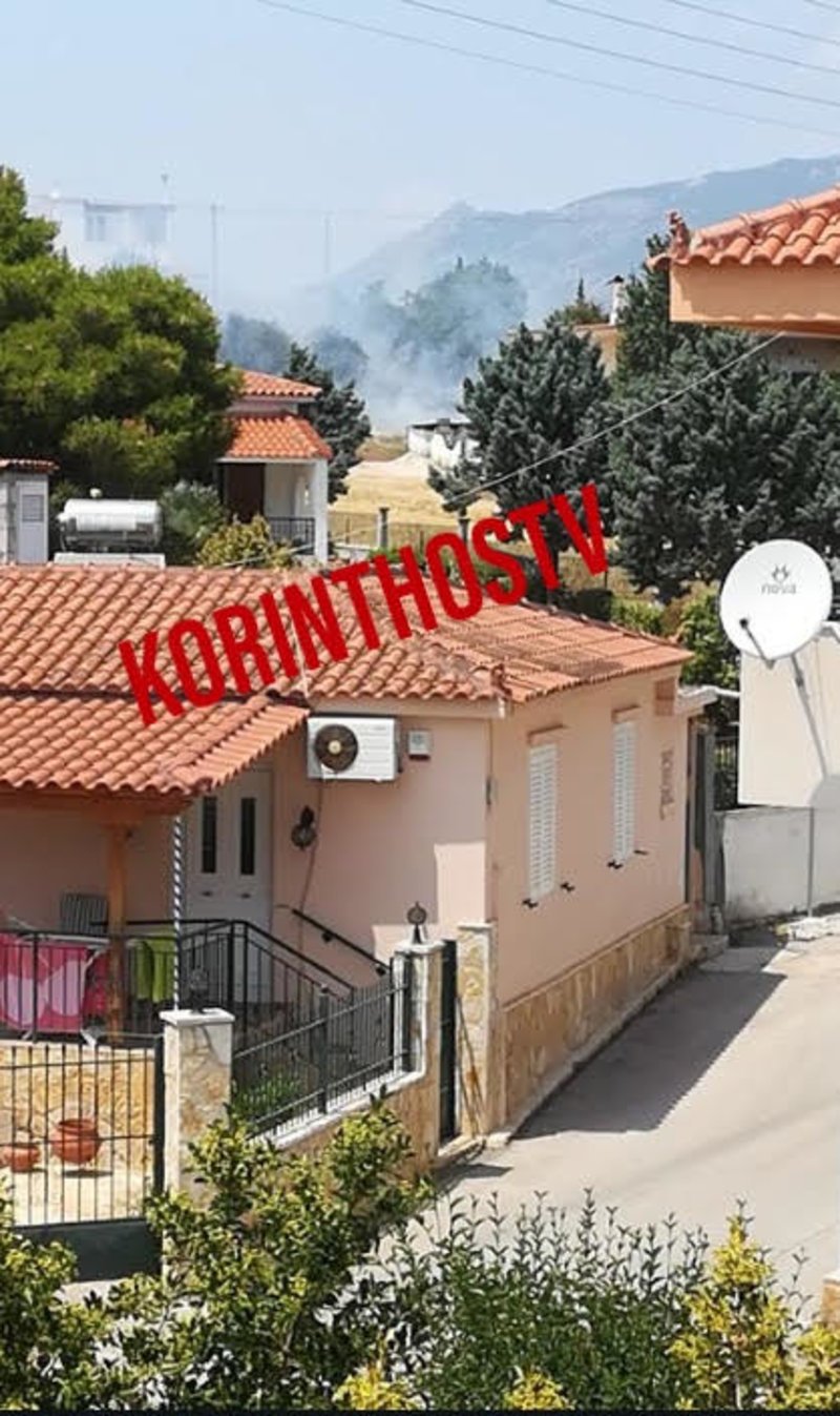 Μια από τις πρώτες εικόνες από την πυρκαγιά στην περιοχή