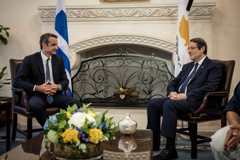 Κυριάκος Μητσοτάκης και Νίκος Αναστασιάδης