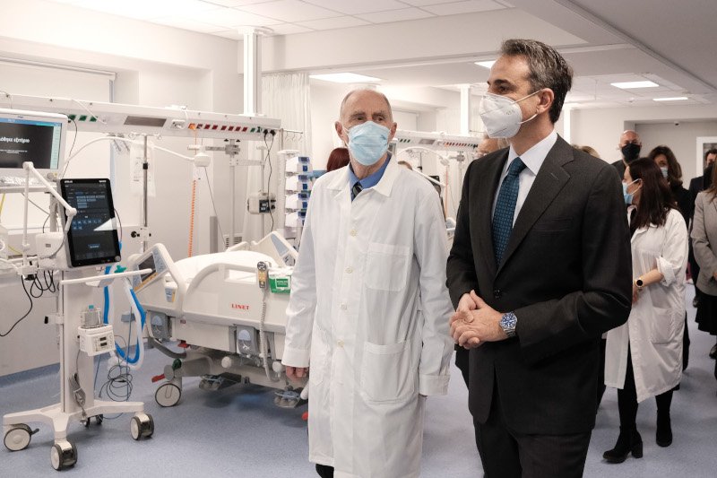 Κυριάκος Μητστάκης στις ΜΕΘ του ΚΑΤ