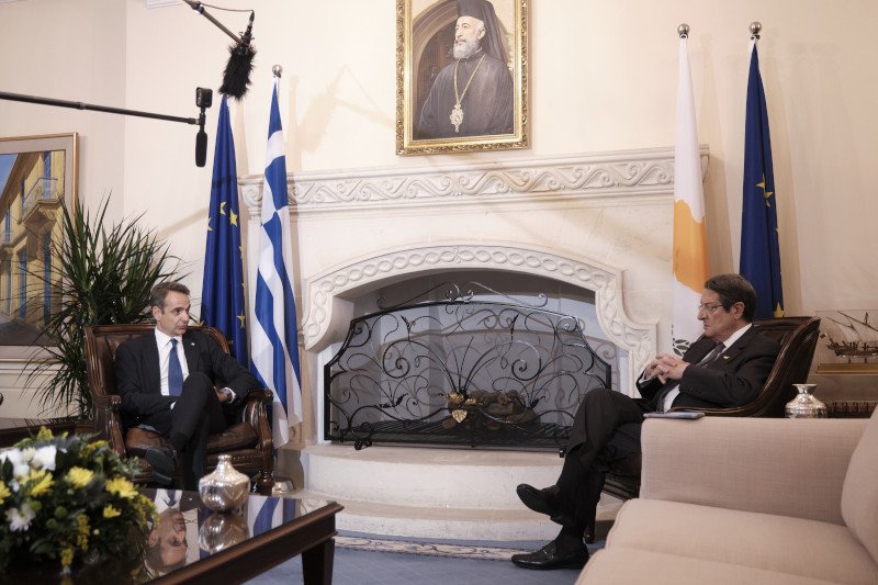 Κυριάκος Μητσοτάκης και Νίκος Αναστασιάδης