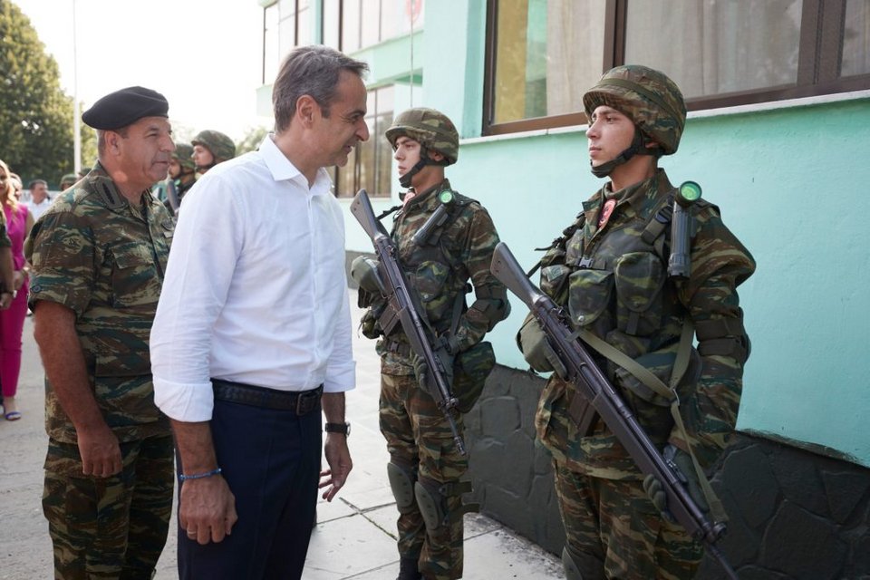 Ο Κυριάκος Μητσοτάκης στον Εβρο