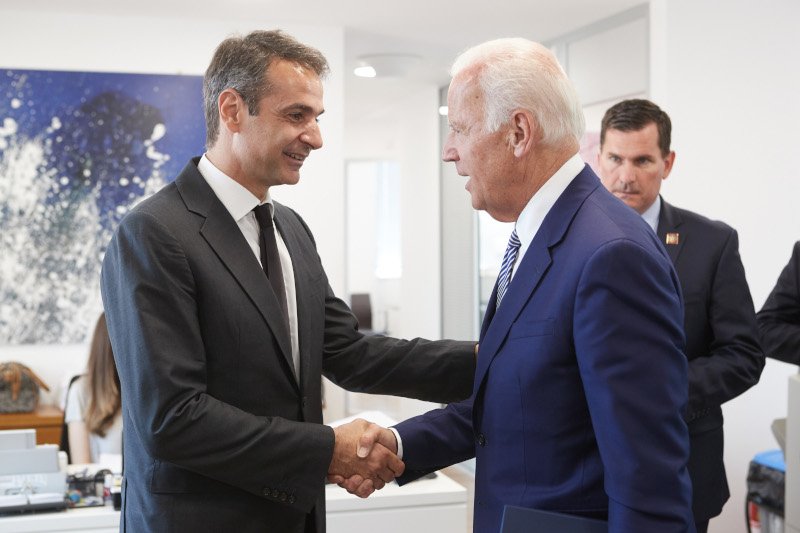 Κυριάκος Μητσοτάκης και Τζο Μπάιντεν