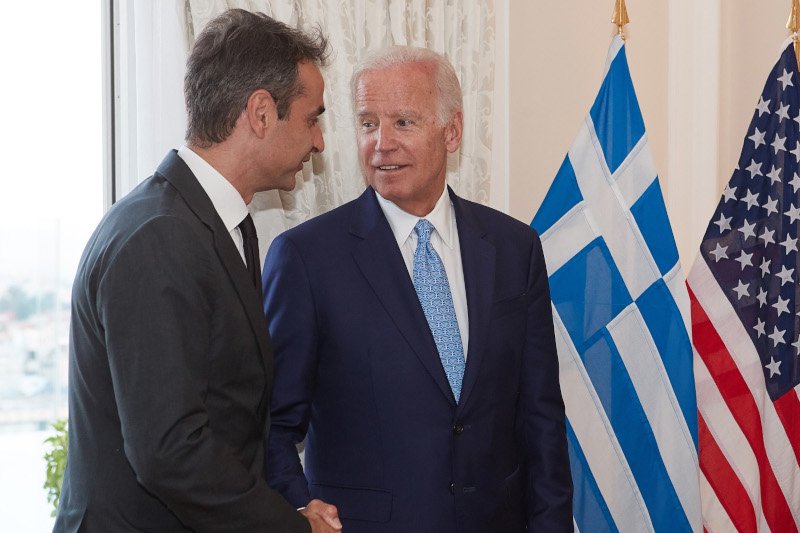 Κυριάκος Μητσοτάκης και Τζο Μπάιντεν