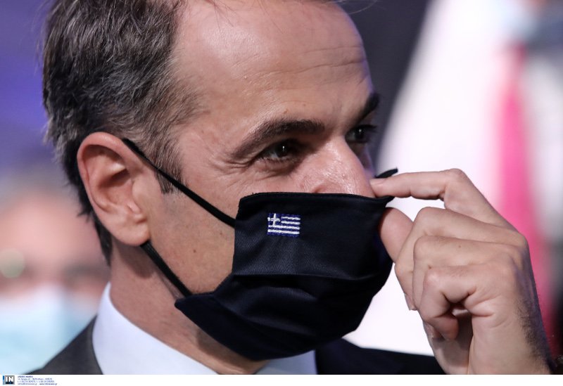 Ο Κυριάκος Μητσοτάκης στην παρουσίαση της ΕΛΒΑΛ/ Φωτογραφία: INTIME NEWS