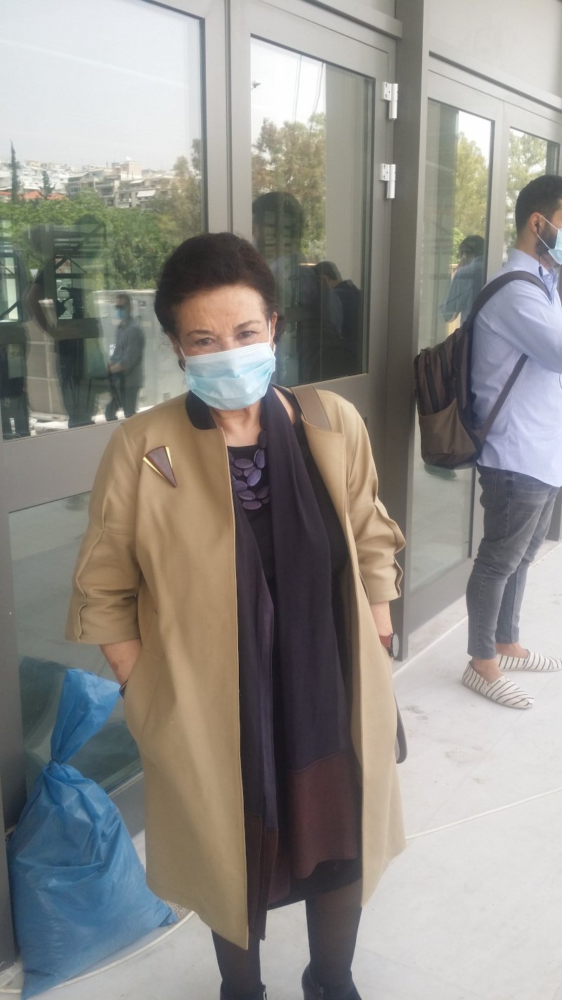 Κυριάκος Μητσοτάκης Εθνική Πινακοθήκη Μαρία Λαμπράκη -Πλάκα