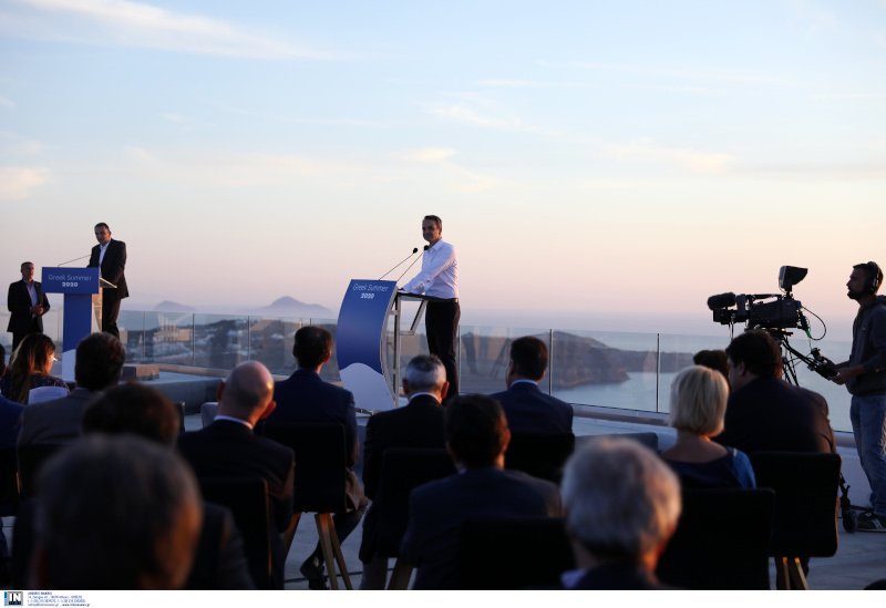 Κυριάκος Μητσοτάκης Σαντορίνη