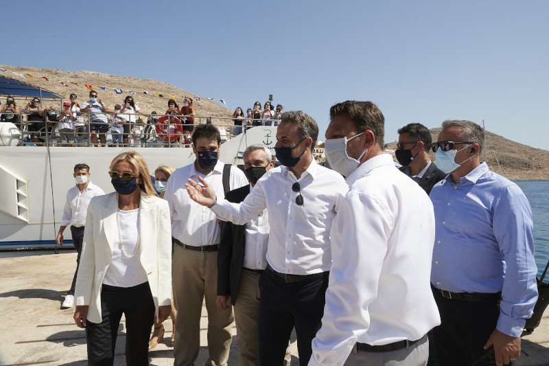 Κυριάκος Μητσοτάκης στη Χάλκη