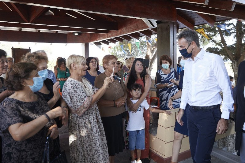 Κυριάκος Μητσοτάκης στη Χάλκη