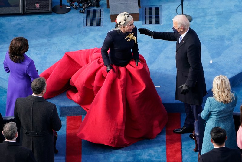 Η Lady Gaga στην τελετή ορκωμοσία του Τζο Μπάιντεν