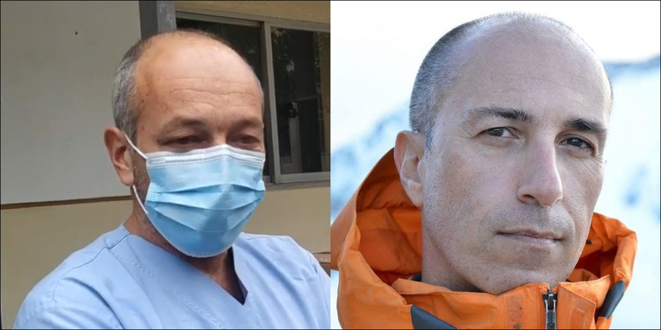 Οι άτυχοι γιατροί, Τηλέμαχος Ζαφειρίδης (αριστερά) και Θεόδωρος Χατζόπουλος