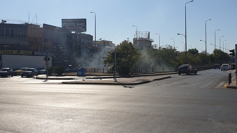 Λεωφόρος Αθηνών φωτιά