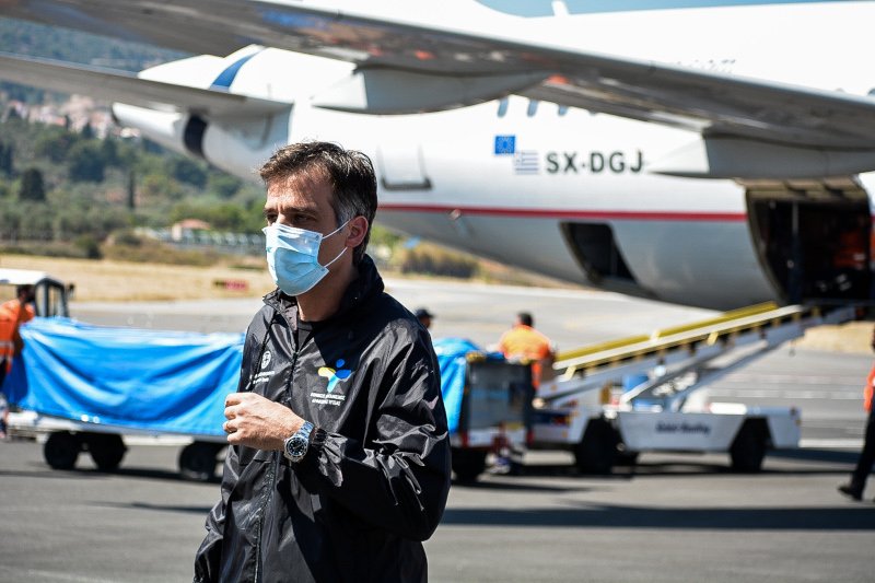 Κλιμάκιο του ΕΟΔΥ έφτασε στη Λέσβο το μεσημέρι της Παρασκευής / Φωτογραφία: Eurokinissi