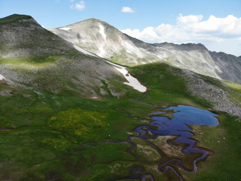 λιμνη χιονι 