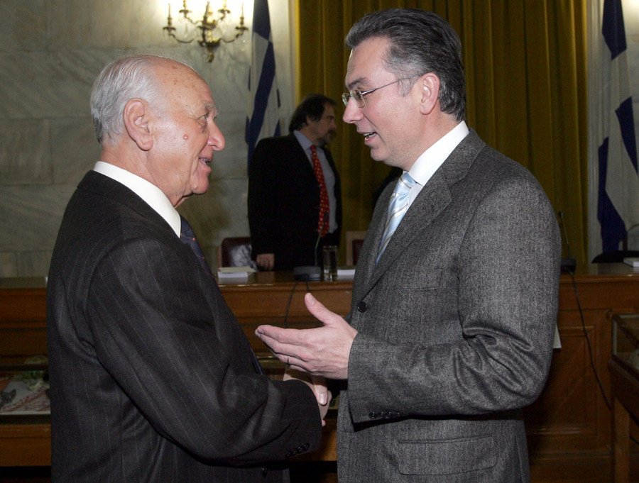 Ο Αντώνης Λιβάνης με τον Θοδωρή Ρουσόπουλο