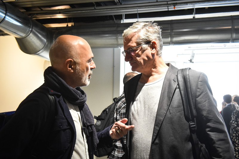 Στάθης Λιβαθινός και Βαγγέλης Θεοδωρόπουλος αναμένουν το ΦΕΚ με την πρόσκληση εκδήλωσης ενδιαφέροντος για τις θέσεις τους σε Εθνικό Θέατρο και Ελληνικό Φεστιβάλ / Τατιάνα Μπόλαρη /SOOC