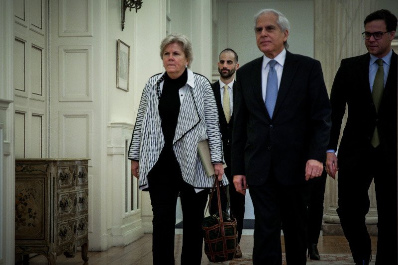 Η κ. Λουτ είχε τη Δευτέρα συναντήσεις στην Κύπρο με Αναστασιάδη και Τατάρ / Φωτογραφία: Εurokinissi