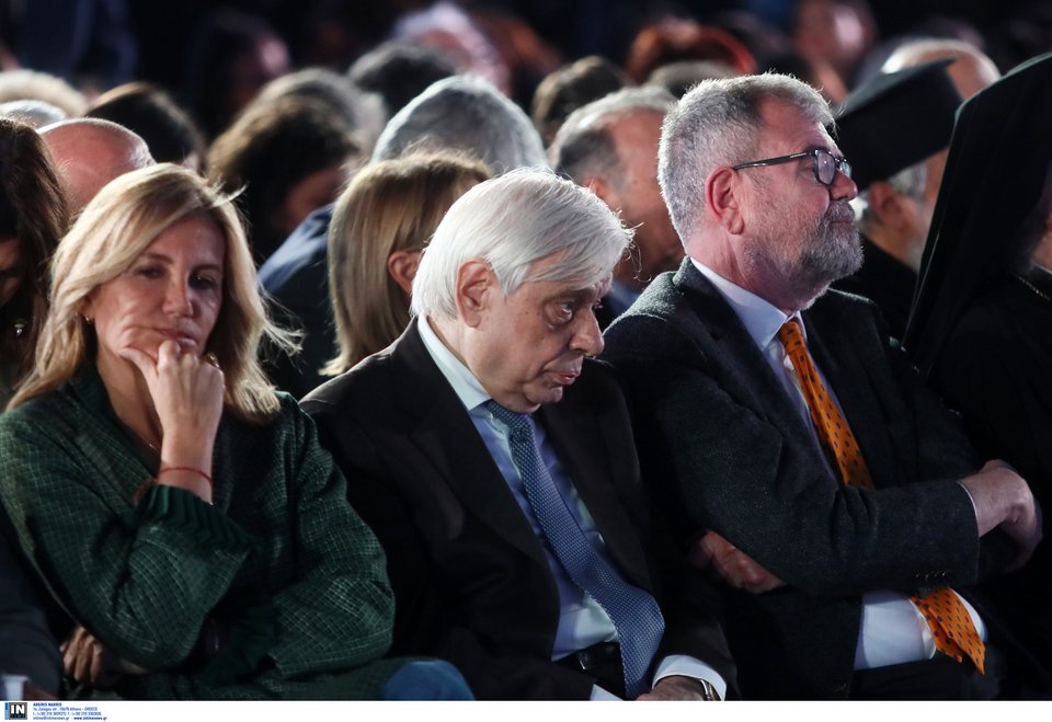 H Mαρέβα Γκραμπόφσκι Μητσοτάκη, ο Προκόπης Παυλόπουλος, ο Γιώργος Αγουρίδης / IntimeNews Δημήτρης Καπάνταης