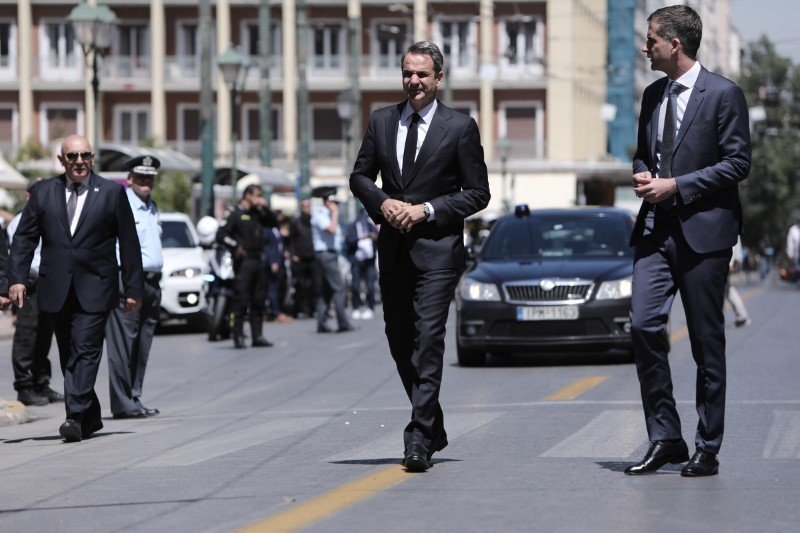 Ο Κυριάκος Μητσοτάκης προσήλθε 15' νωρίτερα στην τελετή μνήμης της Marfin