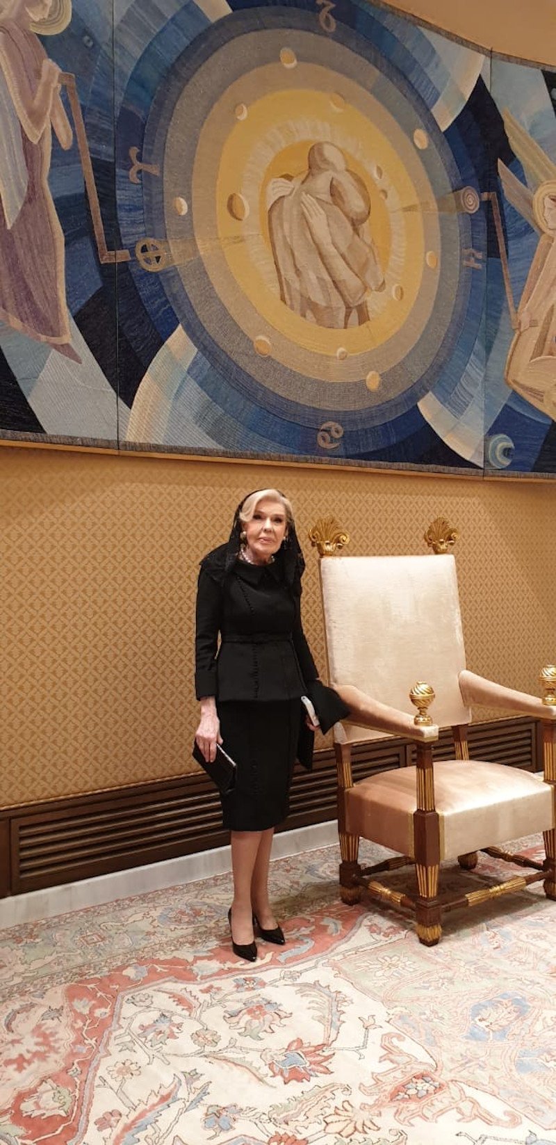 Η Μαριάννα Β. Βαρδινογιάννη στο Βατικάνο