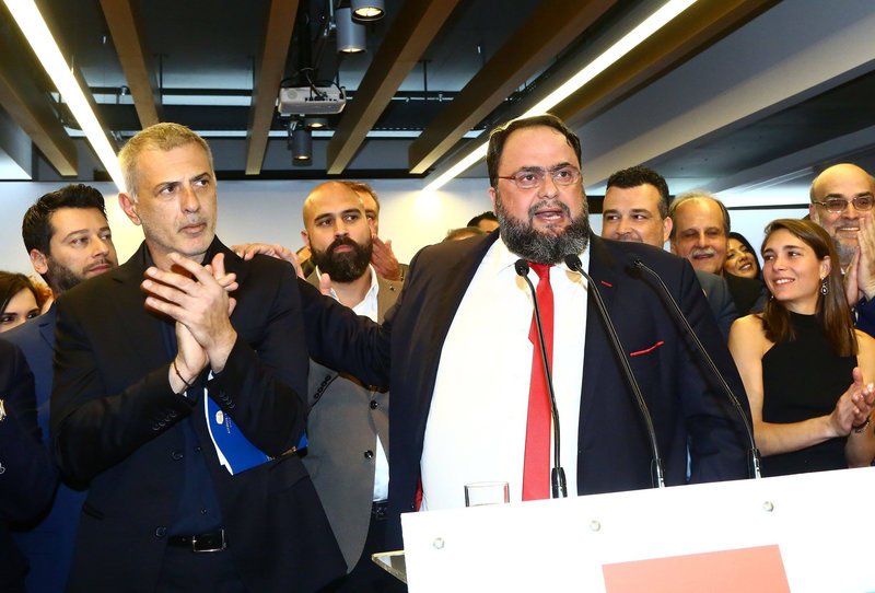 Ο Βαγγέλης Μαρινάκης και ο Γιάννης Μώραλης