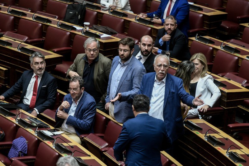 Αντιδράσεις προκαλεί η χυδαία συμπεριφορά του βουλευτή του ΣΥΡΙΖΑ, Κ. Μάρκου /Φωτογραφία: Eurokinissi