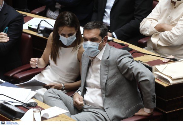 Εφη Αχτσιόγλου και Αλέξης Τσίπρας - Φωτογραφία: Intimenews/ΛΙΑΚΟΣ ΓΙΑΝΝΗΣ