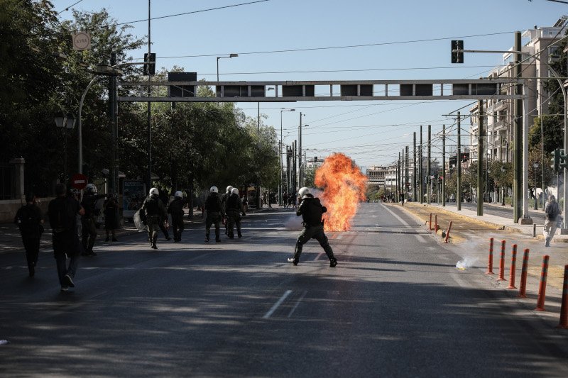 μαθητικό συλλαλητήριο ένταση