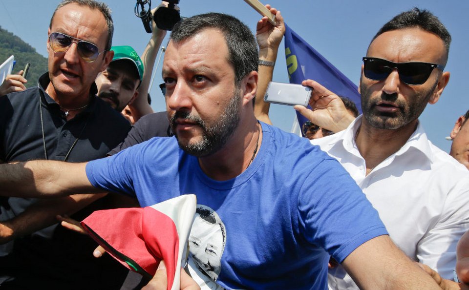 Ο Αρχηγός της Λέγκας του Βορά, Ματέο Σαλβίνι