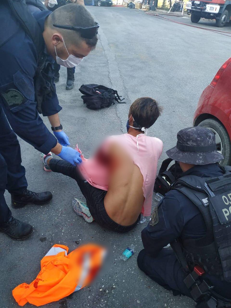 Ο μαχαιρωμένος Αφγανός στη Λέσβο