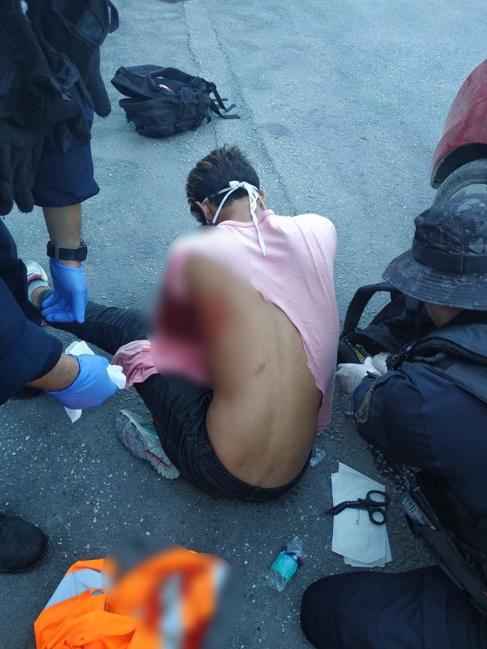 Ο μαχαιρωμένος Αφγανός στη Λέσβο
