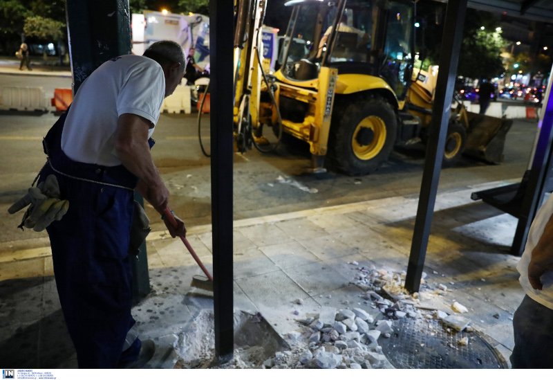 Μεγάλος Περίπατος της Αθήνας εργασίες πλατεία Συντάγματος