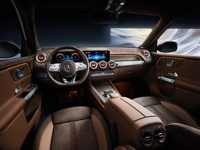 Πολυτέλεια και άνεση στο εσωτερικό του SUV της Mercedes, της GLB