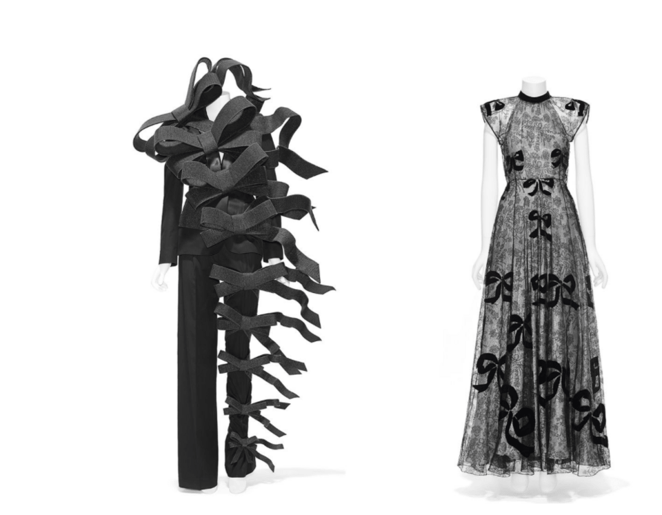  Αριστερά Viktor &amp; Rolf από τη Συλλογή Ανοιξη/Kαλοκαίρι 2005 στην ενότητα Χρονολόγιο, δεξιά φόρεμα της Madeleine Vionnet από το 1939 /   Photo: © The Metropolitan Museum of Art    