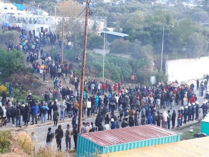 Μετανάστες στο ΚΥΤ Σάμου