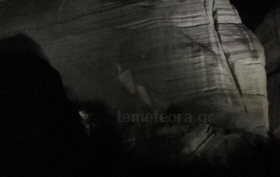 Αποκόλληση βράχου στα Μετέωρα