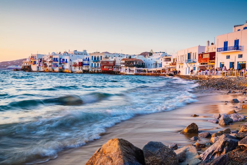 Η θάλασσα στη Μικρή Βενετία της Μυκόνου