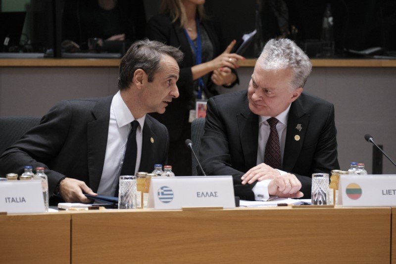 Συνομιλία του Κυριάκου Μητσοτάκη με τον Λετονό ομόλογό του