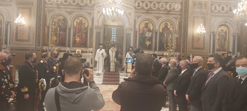 28η Οκτωβρίου δοξολογία στη Μητρόπολη Αθηνών