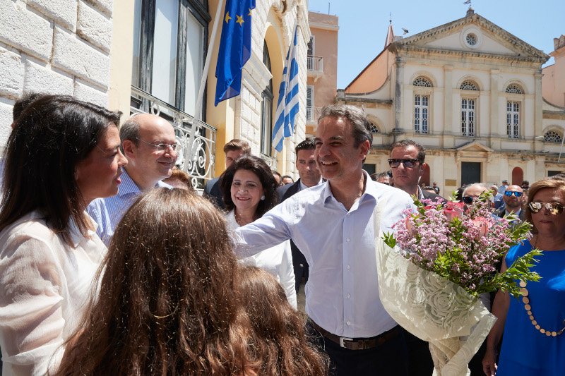 O Κυριάκος Μητσοτάκης στην Κέρκυρα/ Φωτογραφία: EUROKINISSI/ΓΤΠ/ΔΗΜΗΤΡΗΣ ΠΑΠΑΜΗΤΣΟΣ