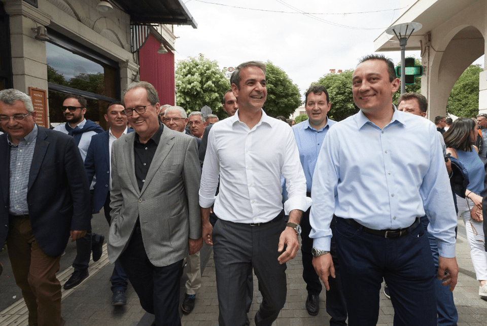 Ο Κυριάκος Μητσοτάκης στην περιοδεία του στην Πελοπόννησο