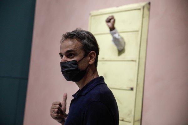 Ο Κυριάκος Μητσοτάκης στο Μουσείο Σύγχρονης Τέχνης
