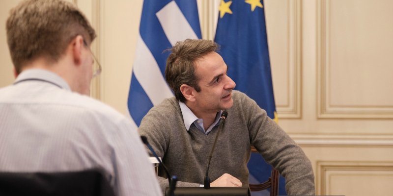 Τηλεδιάσκεψη Μητσοτάκη με εντατικολόγους -Φωτογραφία: EUROKINISSI/Γ.Τ ΠΡΩΘΥΠΟΥΡΓΟΥ /ΔΗΜΗΤΡΗΣ ΠΑΠΑΜΗΤΣΟΣ